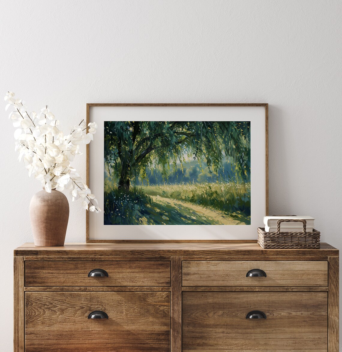 Willow Tree Breezy Meadow Scene Wall Art Print - Image 3