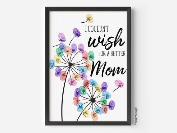 Mothers Day Handprint Craft, Nursery Art Print