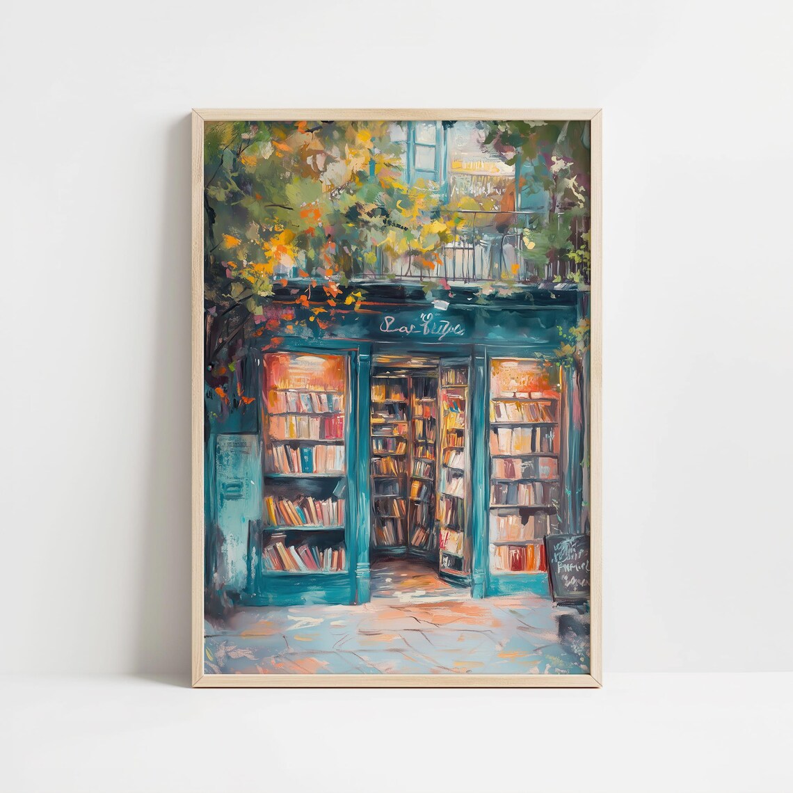Charming Bookshop Art Print, Cozy Reading Nook Decor - Image 8