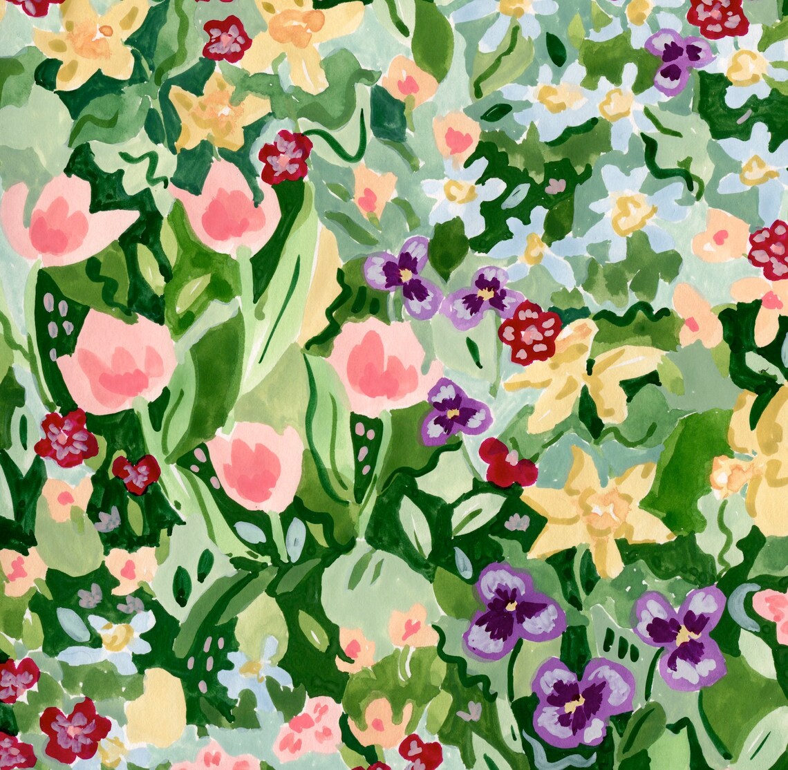 Spring Wildflowers Art Print, Floral Cottagecore - Image 4