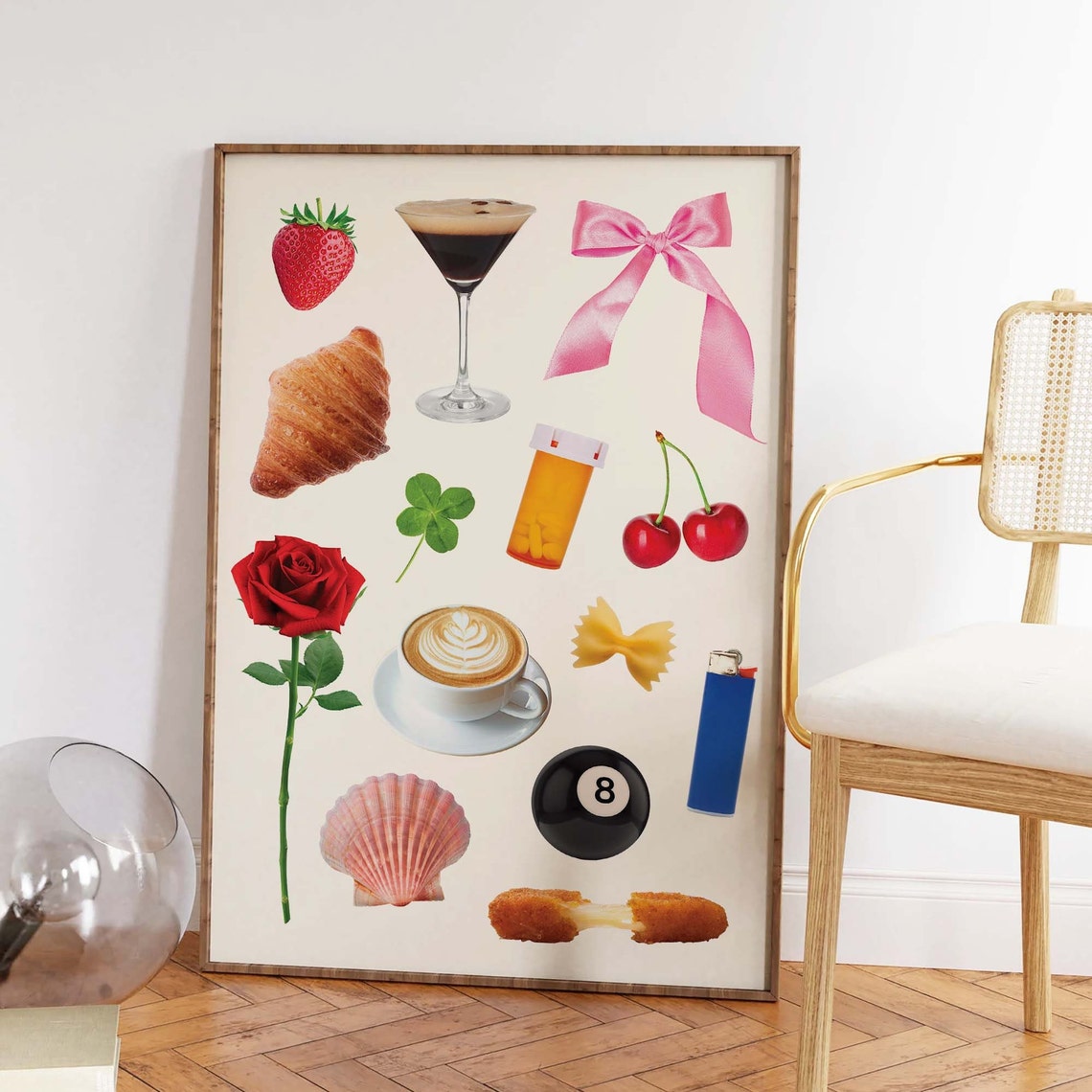 Girl Things Aesthetic Collage Art Poster for Trendy Dorm Room Decor - Image 2