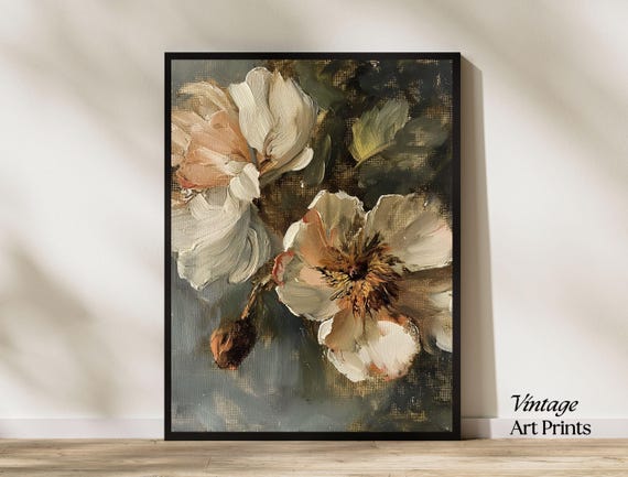 Moody Floral Wall Art Dark Botanical Prints