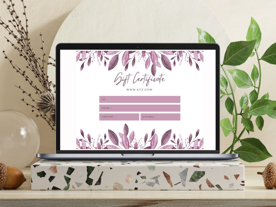 Editable Gift Certificate Template Gift Certificate Template Modern Gift Certificate Editable Gift Card Instant Gift Voucher - Image 4