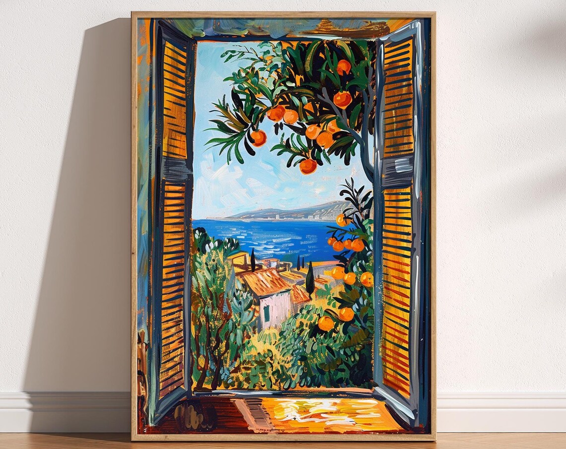 Open Window Henri Matisse Mediterranean Sea Art Print
