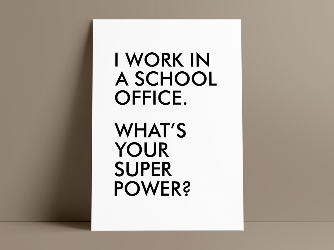 School Office Staff Appreciation Office Manager Art Print - Image 3