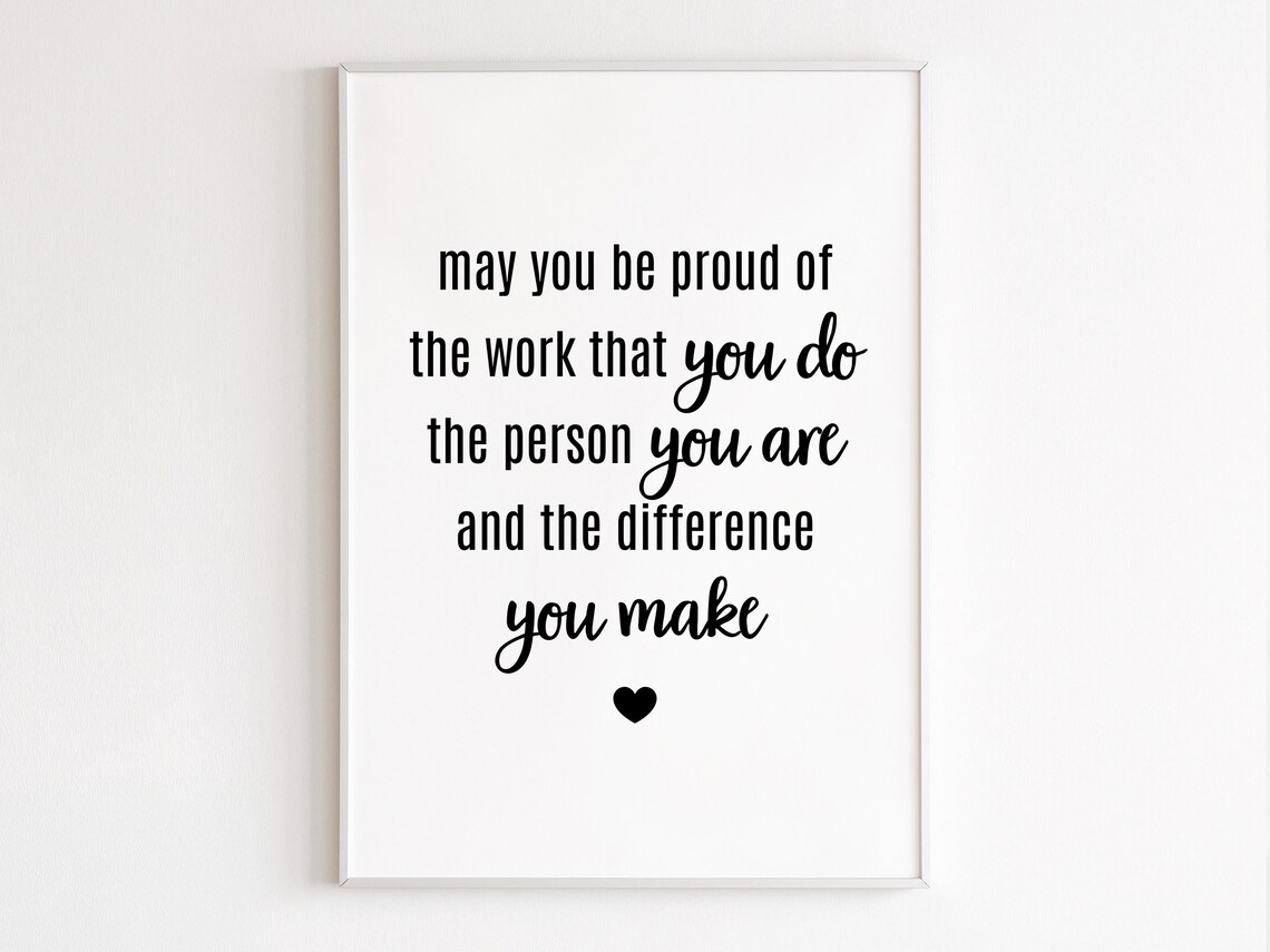 Difference Maker Thank You Mentor Gift Art Print