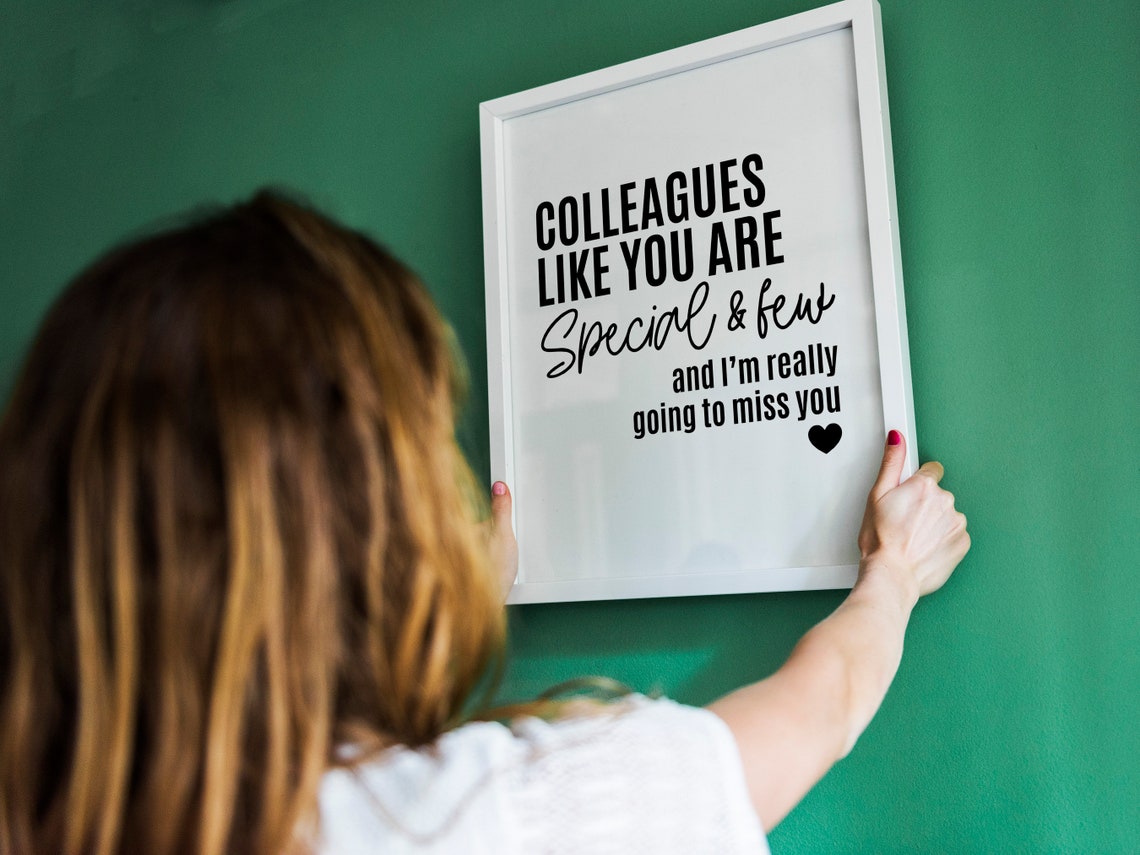 Colleagues Like You Are Special Farewell Gift Coworker Quote Poster - Image 2