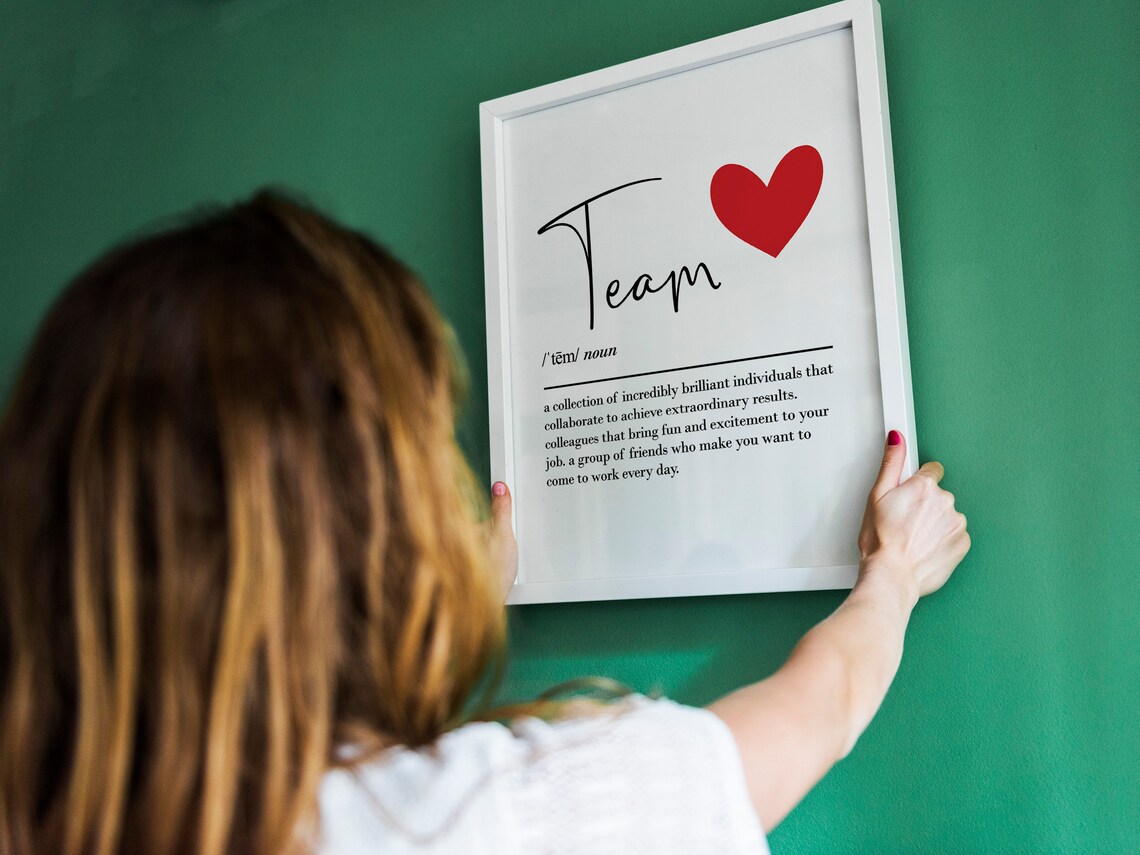 Team Definition Wall Art Print, Bestie Farewell Gift - Image 2