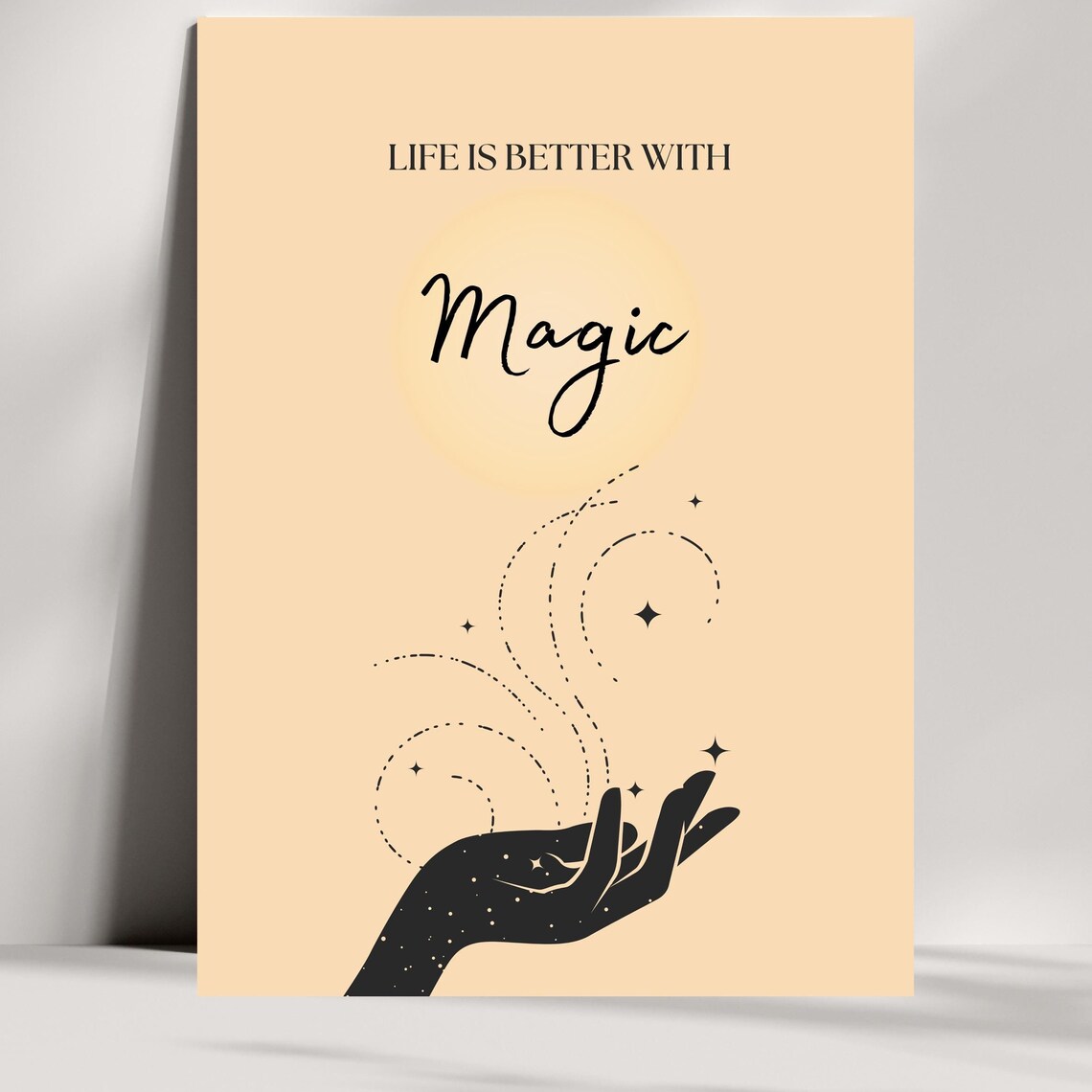 Magic Inspirational Poster, Minimalist Boho Decor