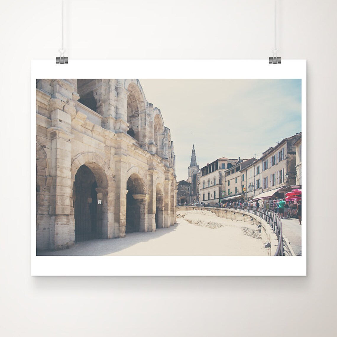 Sunlit Arles Roman Amphitheater Provence Travel Photography Poster