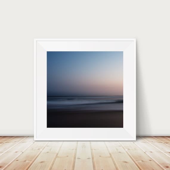 Huntington Beach Sunset Pacific Ocean Dreamy Seascape Photo Poster