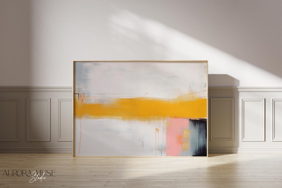 Art Colorful Abstract Art Prints Living Room Decor Bold Colorful Prints Abstract Art Prints Yellow 208 - Image 2