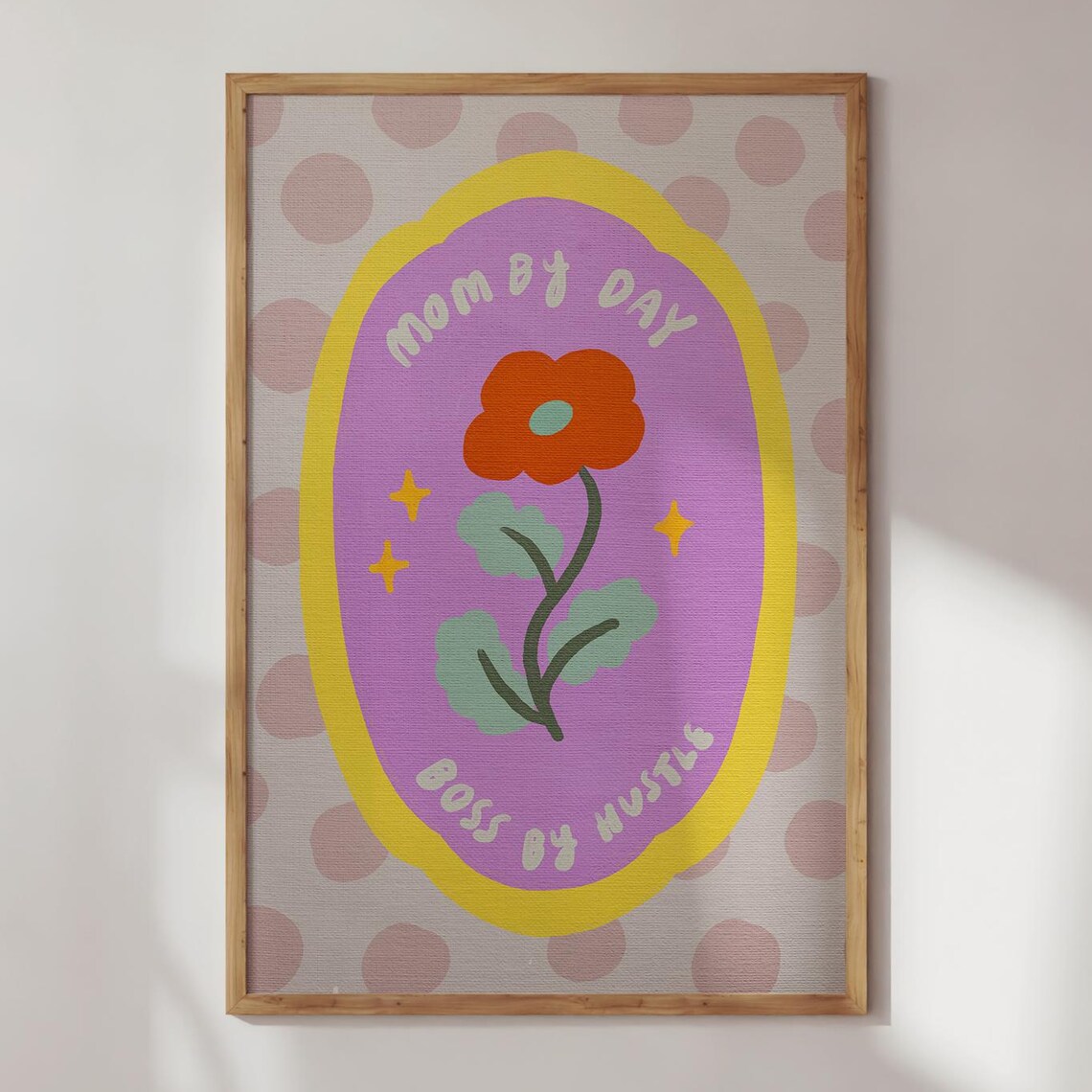 Boss Mom Motivational Quote Empowering Poster