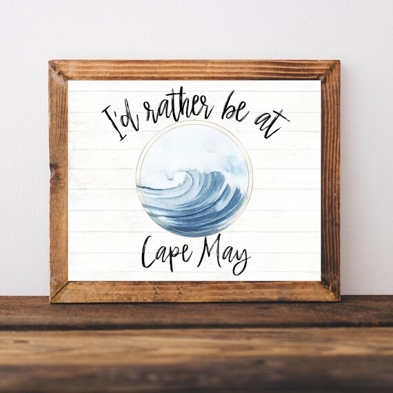 Cape May, NJ Travel Poster, New Jersey Gift