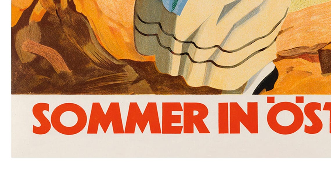 Sommer In Osterreich Alpine Folk Costume Vintage Austria Poster - Image 2