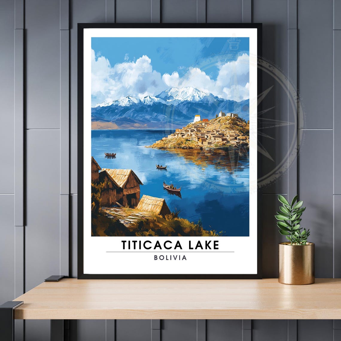 Lake Titicaca Poster Bolivia Print