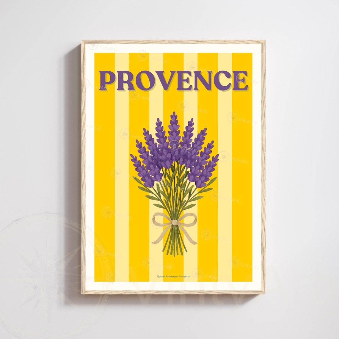 Provence Lavender Poster, French Countryside Print