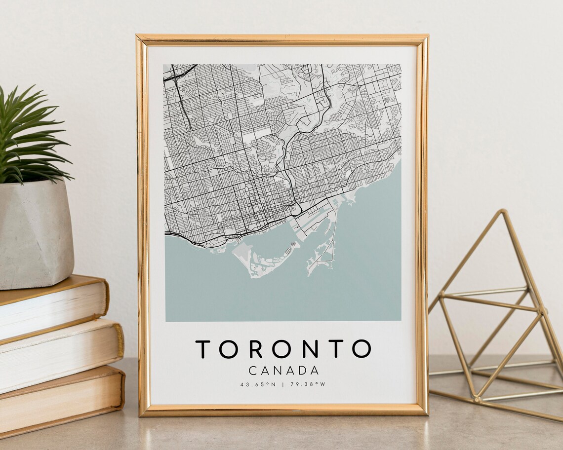 Toronto Canada City Map, Custom Road Map Art Print - Image 4
