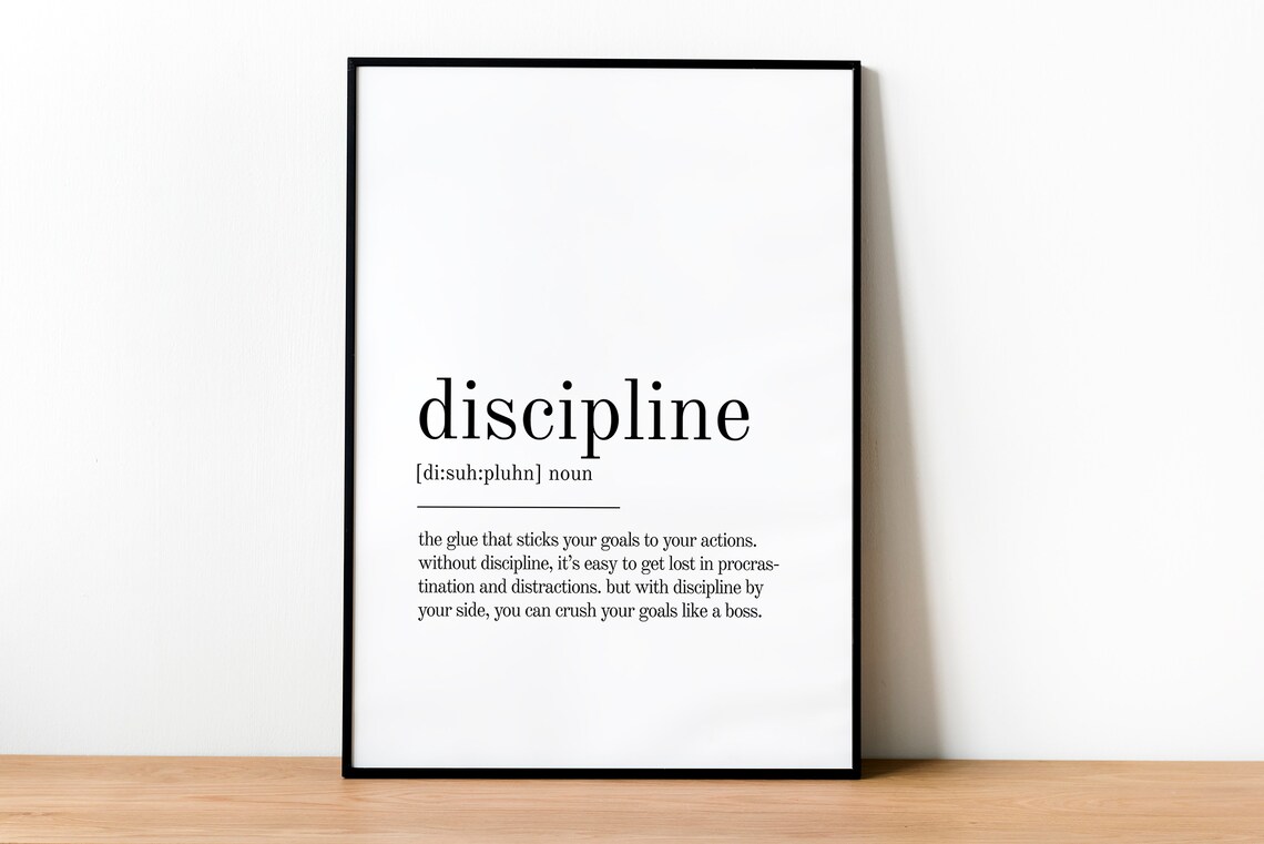 Discipline Definition Personalized Art Print - Image 2