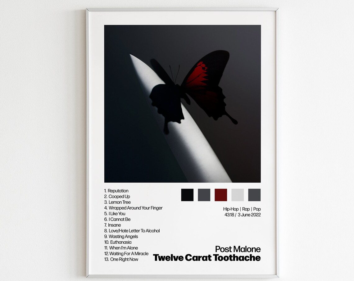 Post Malone Twelve Carat Toothache Poster Print - Image 2