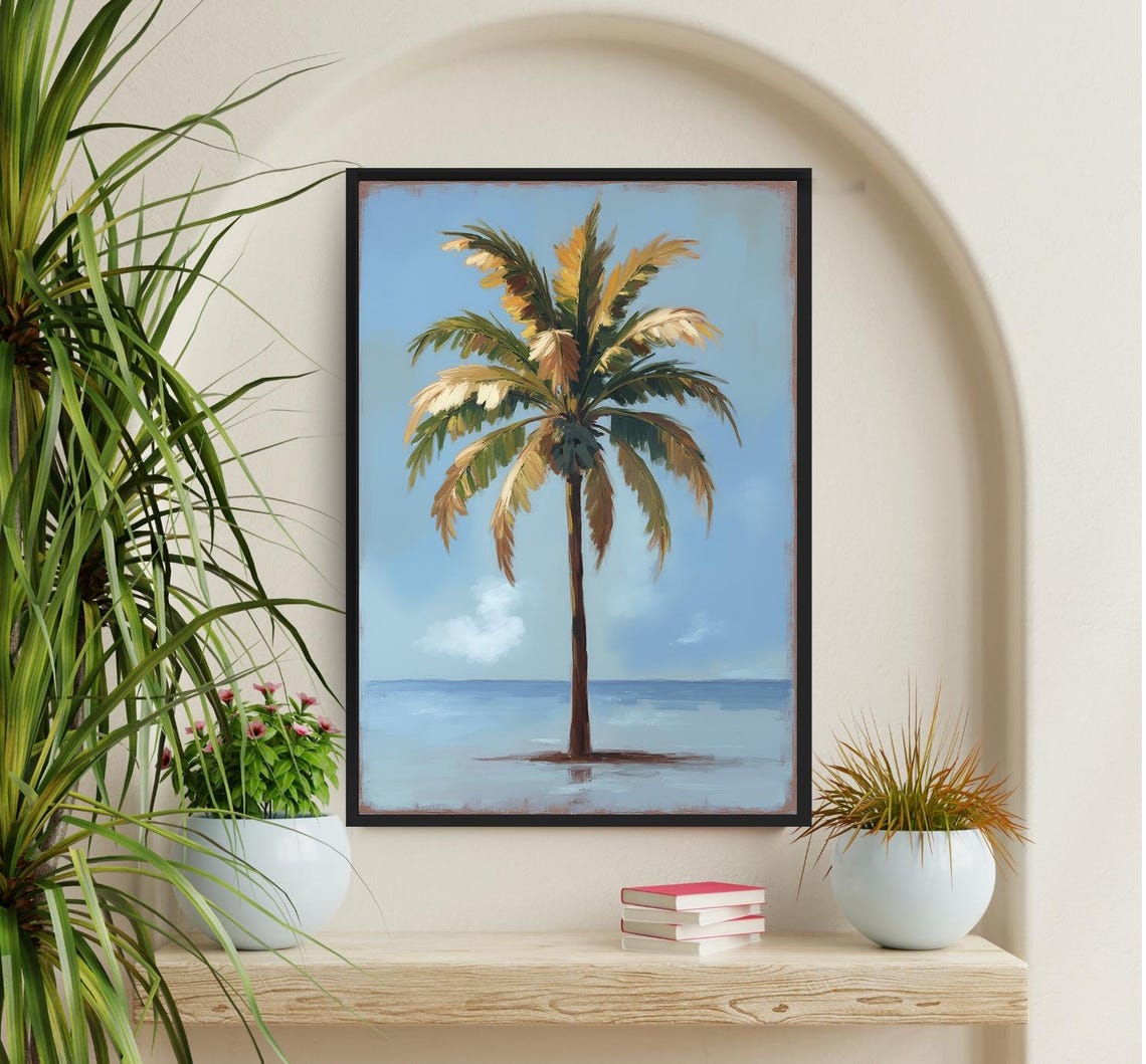 Palm Tree Boho Beach Tropical Nature Art Print - Image 4