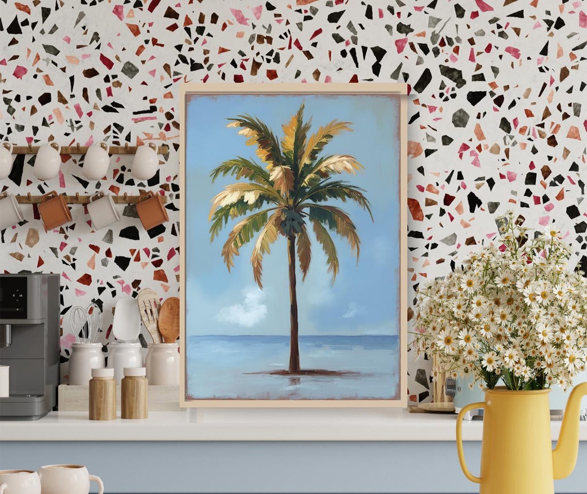 Palm Tree Boho Beach Tropical Nature Art Print - Image 3