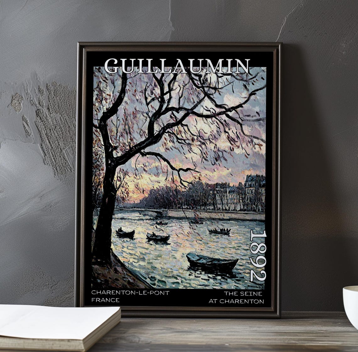 Guillaumin Dusk On The Seine At Charenton 1892 Impressionist Poster