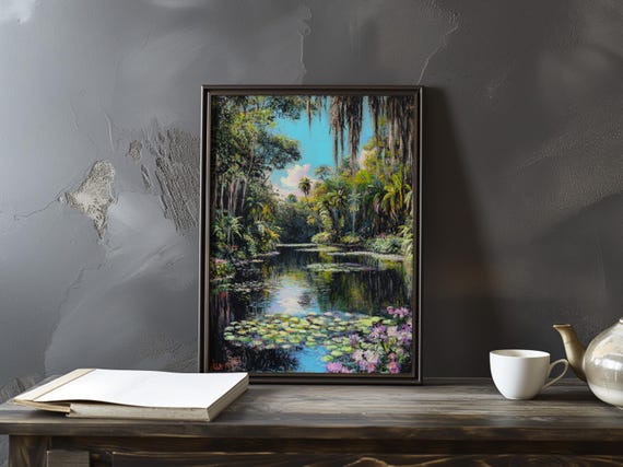 Claude Monet Poster Water Lilies Impressionist Gallery Print Lily Art Home Decor Impressionism Prints