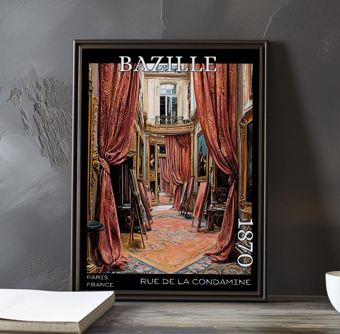 Bazille Rue de la Condamine 1870 Grand Hall Balcony Studio Poster