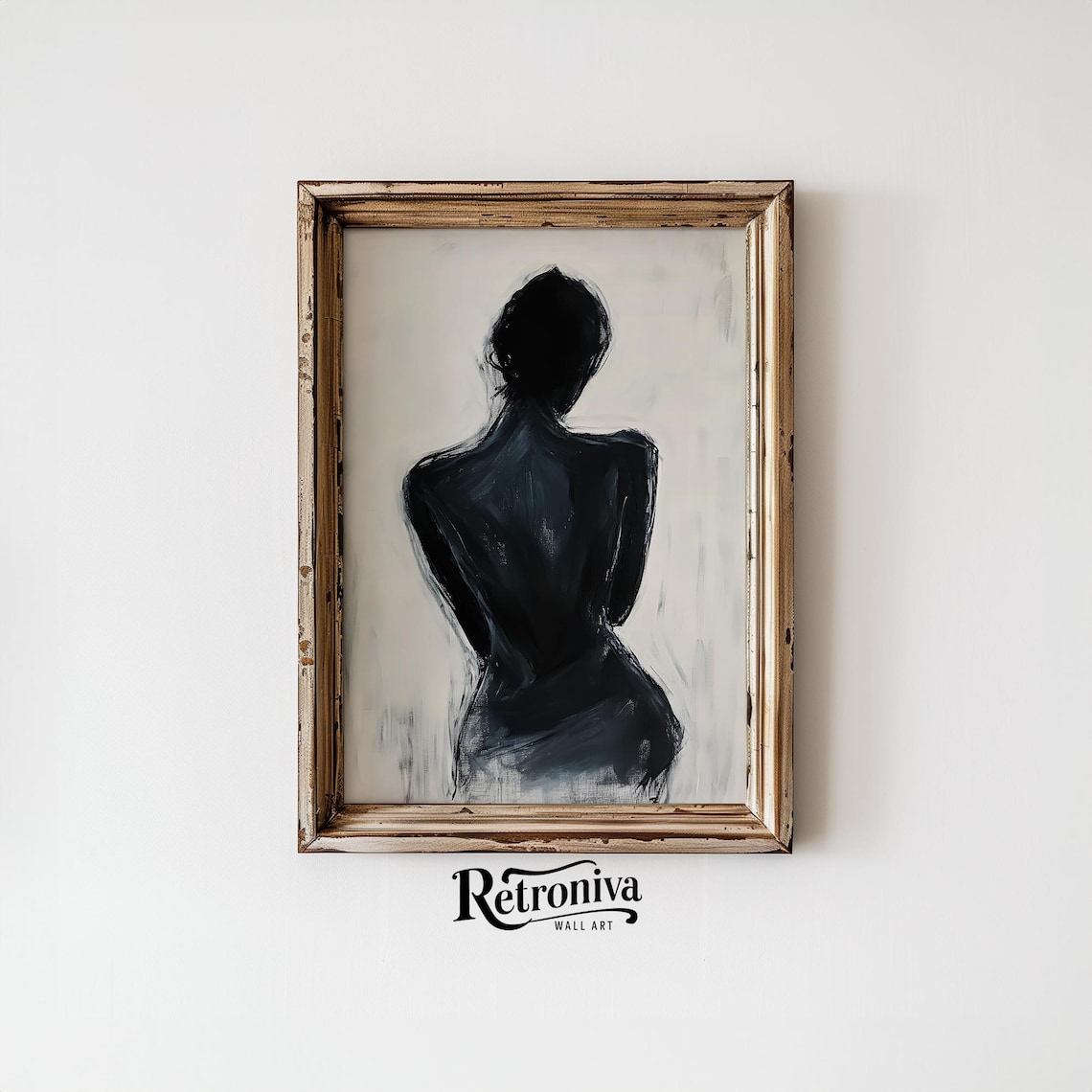 Abstract Woman Figure Vintage Minimalist Art Print - Image 5