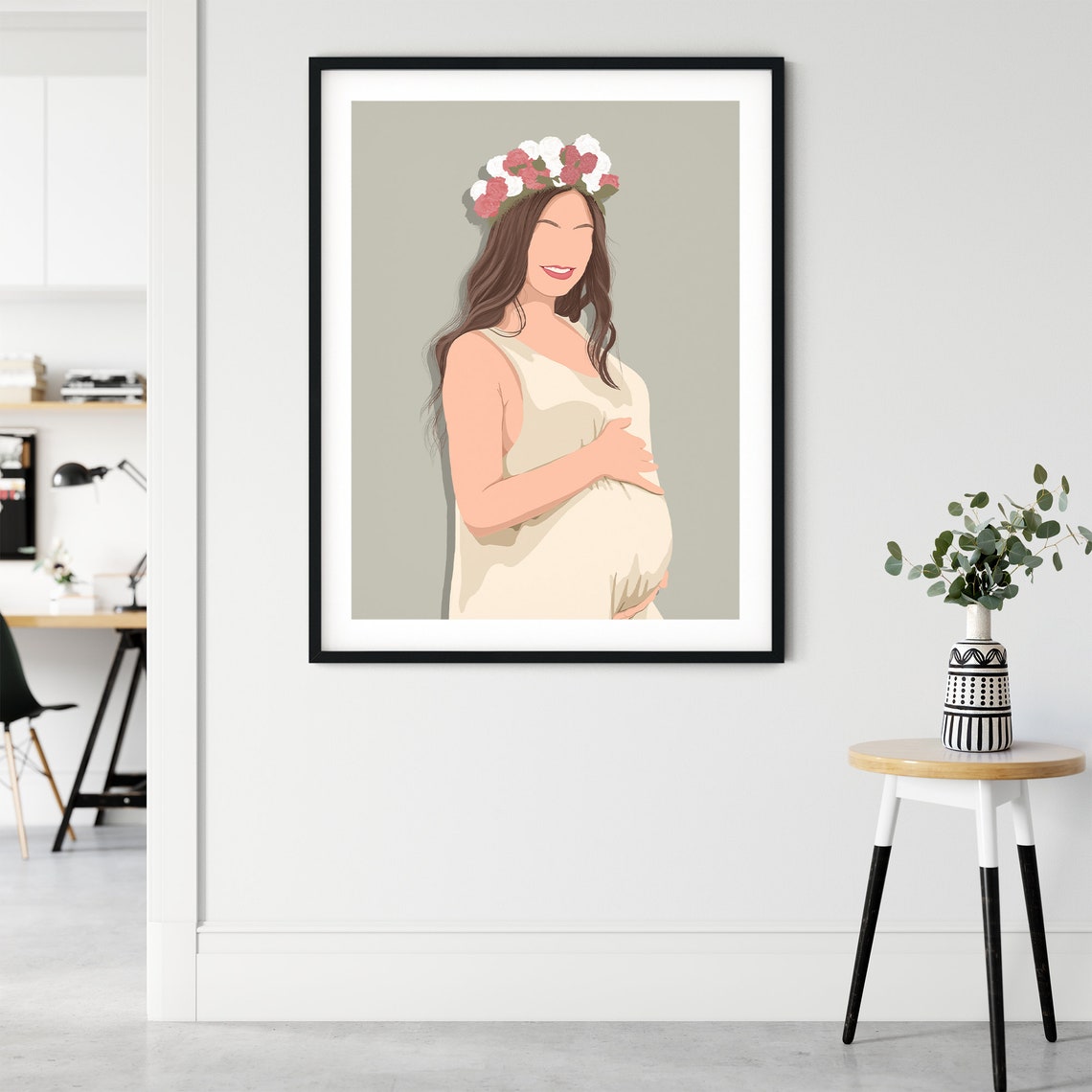 This Fathers Day Give Your Dad A Gift That Speaks From The Heart Custom Dad Portrait Personalized Fathers Day Art - Image 3