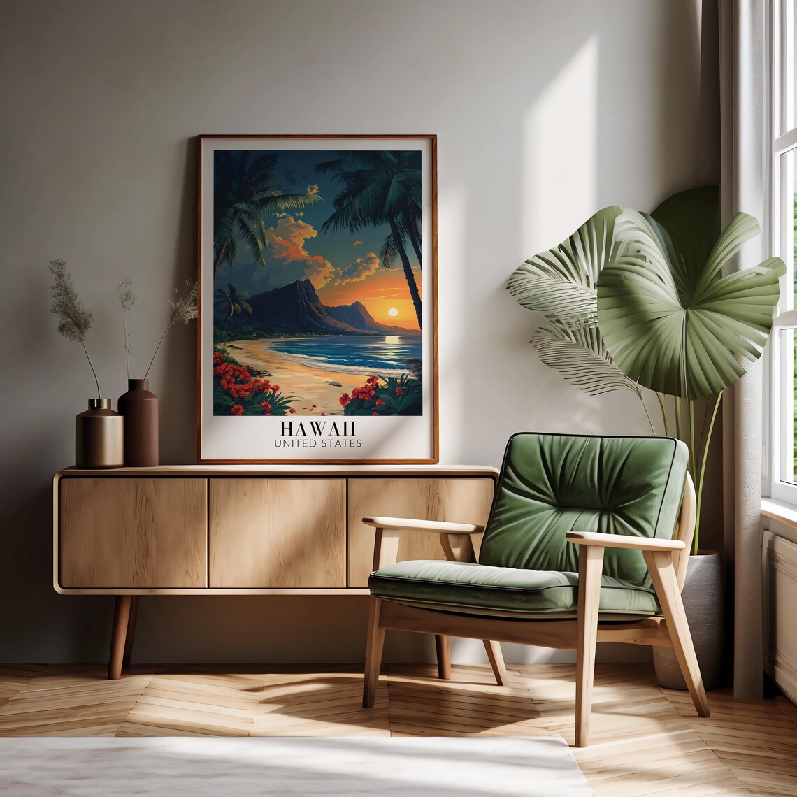 Hawaii Travel Poster, Home Decor for Art Lovers - Image 3