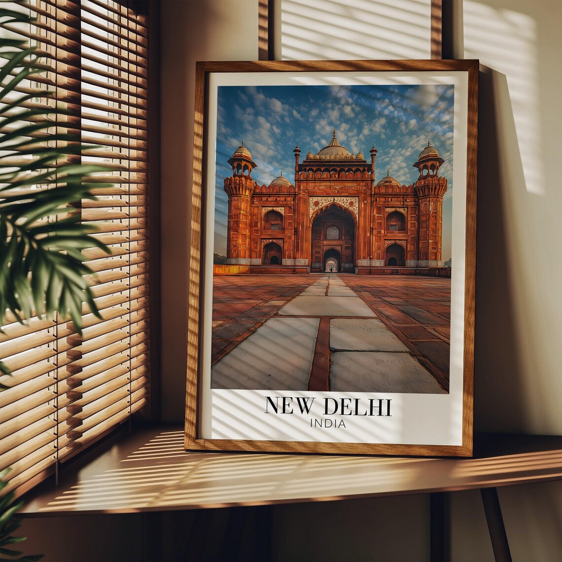 New Delhi India Red Fort Mughal Architecture Photography Poster - Image 3