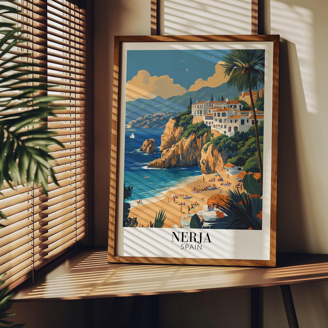 Nerja Spain Travel Poster, Home Decoration - Image 4