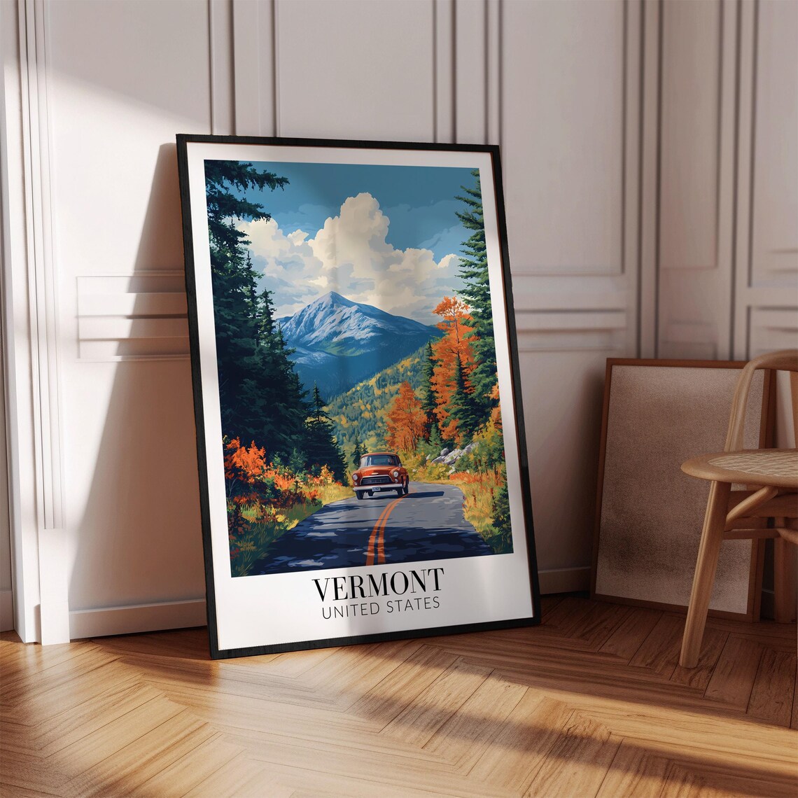 Vermont USA Travel Poster, Home Decoration - Image 4