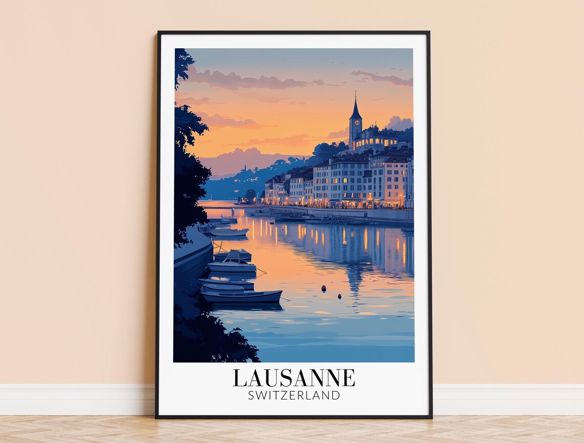 Lauterbrunnen Switzerland Wedding Gift Poster