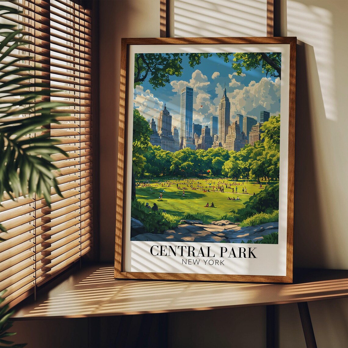 Central Park New York Travel Poster, Wall Art Print - Image 3