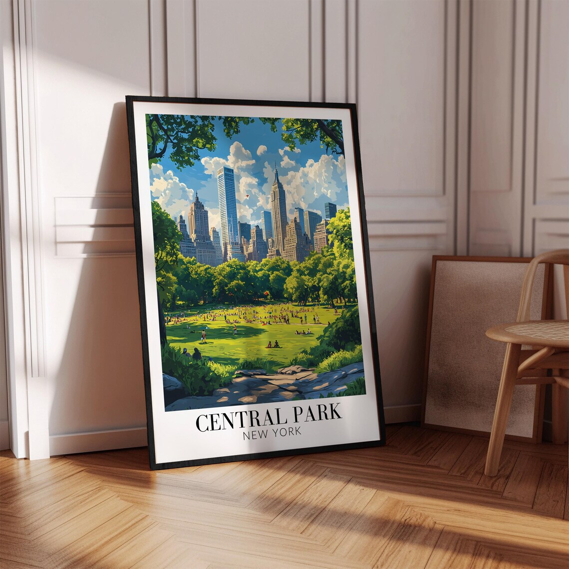 Central Park New York Travel Poster, Wall Art Print - Image 4