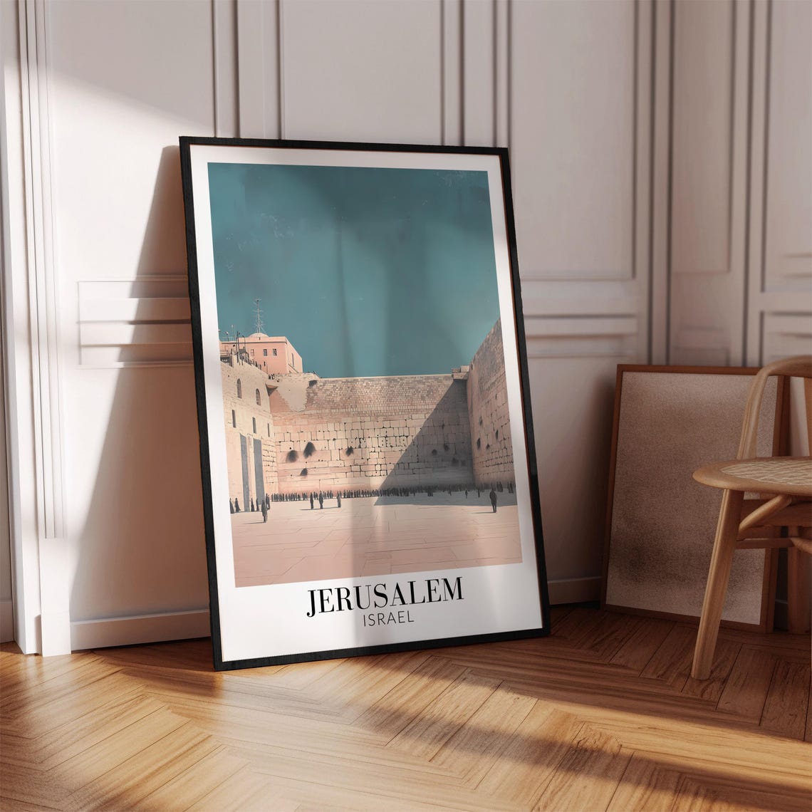 Jerusalem Israel Western Wall Plaza Sacred Landmark Art Poster - Image 4