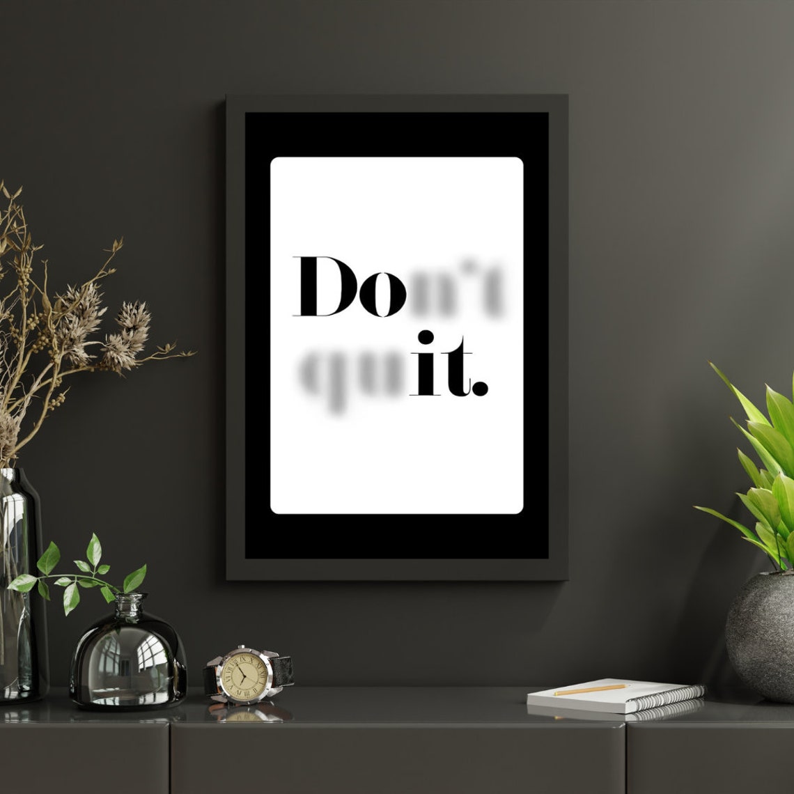 Do It Motivational Poster Bedroom Or Office Poster Hanging Wall Art Minimalist Discipline Poster Wall Decor - Image 3