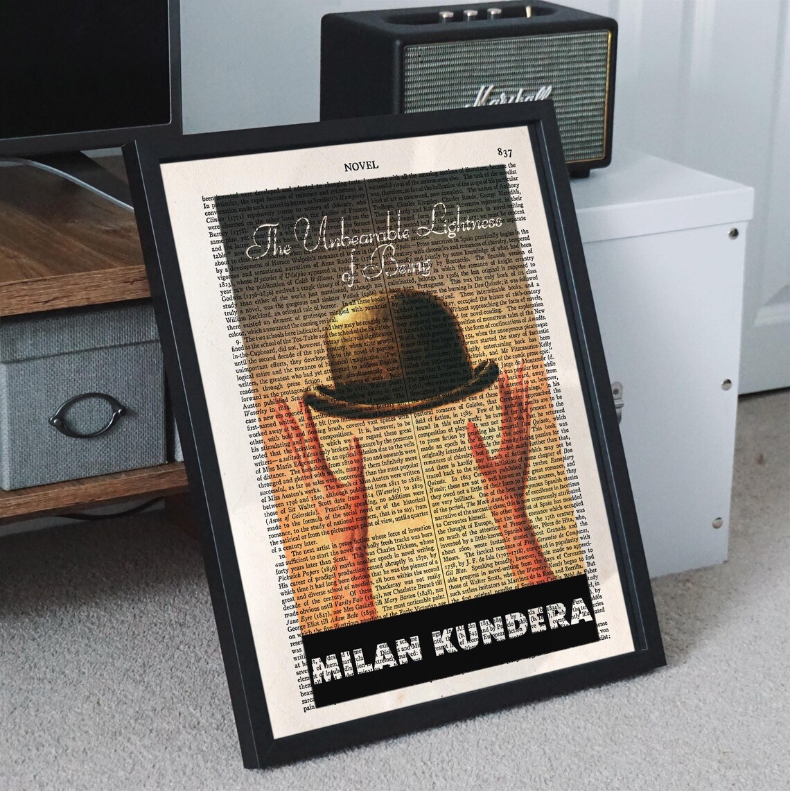 Milan Kundera The Unbearable Lightness Of Being Book Cover Art Poster - Image 4