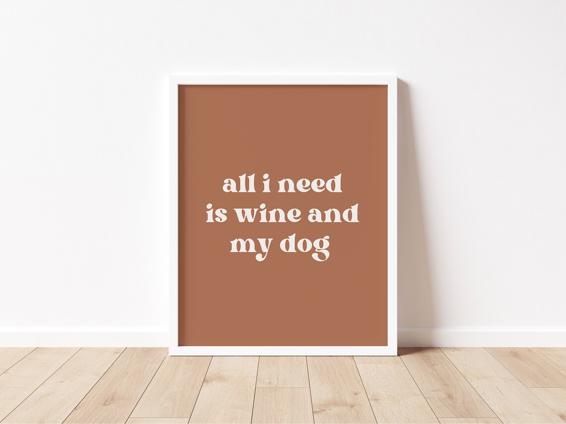 Dog Mom Boho Funny Dog Lover Christmas Art Print - Image 3