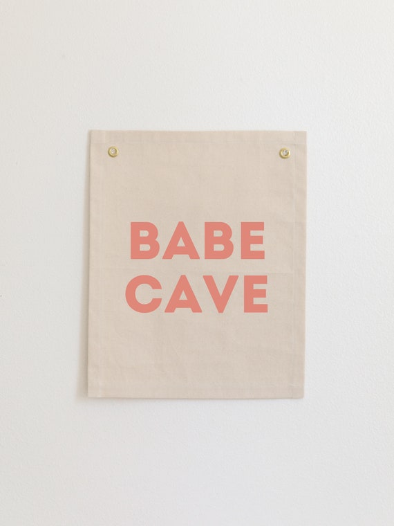 Babe Cave Nursery Wall Art, Modern Girl Room Decor