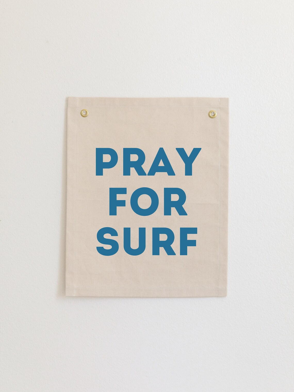 Pray For Surf Beach Nursery Wall Flag, Surf Decor