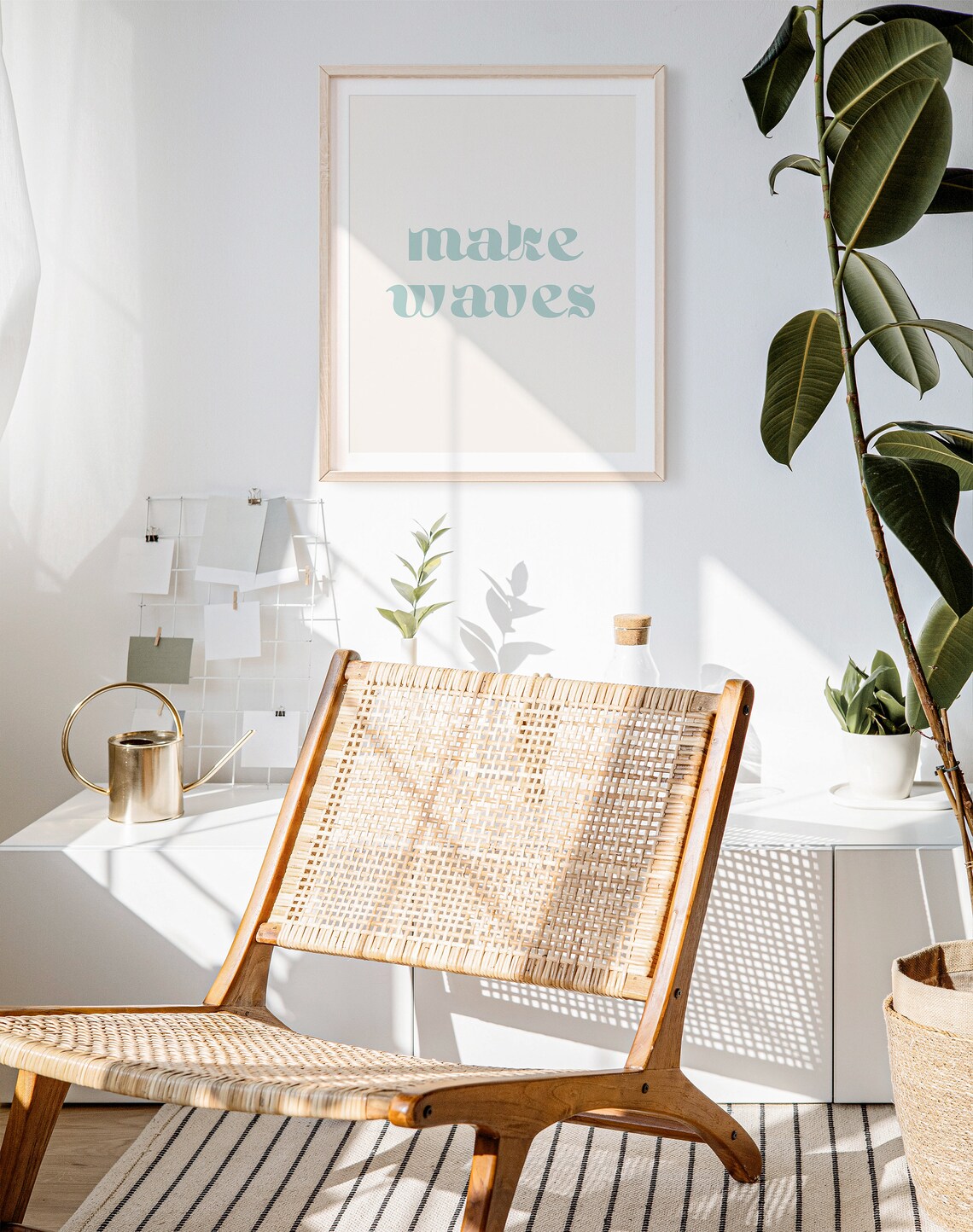 Make Waves Beach Nursery Decor, Boho Surf Poster - Image 3