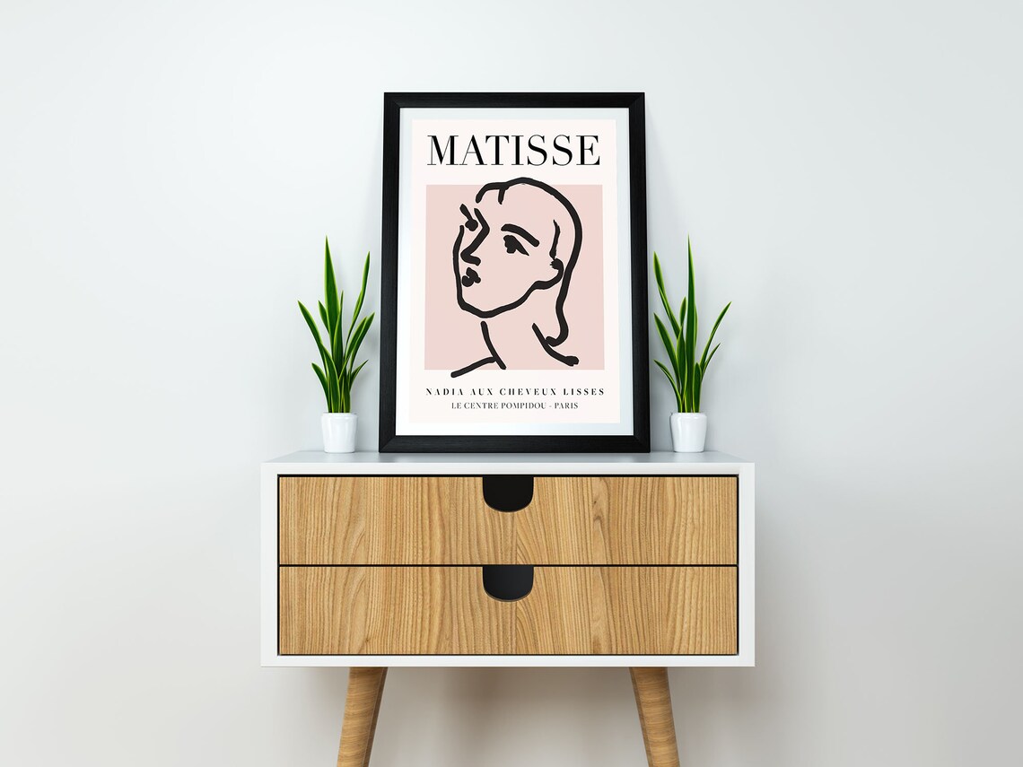 Henri Matisse Nadia Vintage Line Art Poster - Image 2