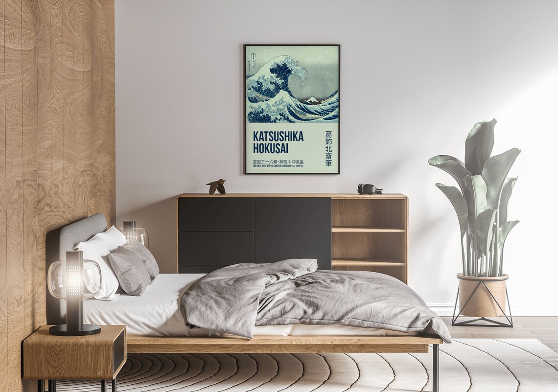 Katsushika Hokusai The Great Wave Exhibition Poster - Image 4