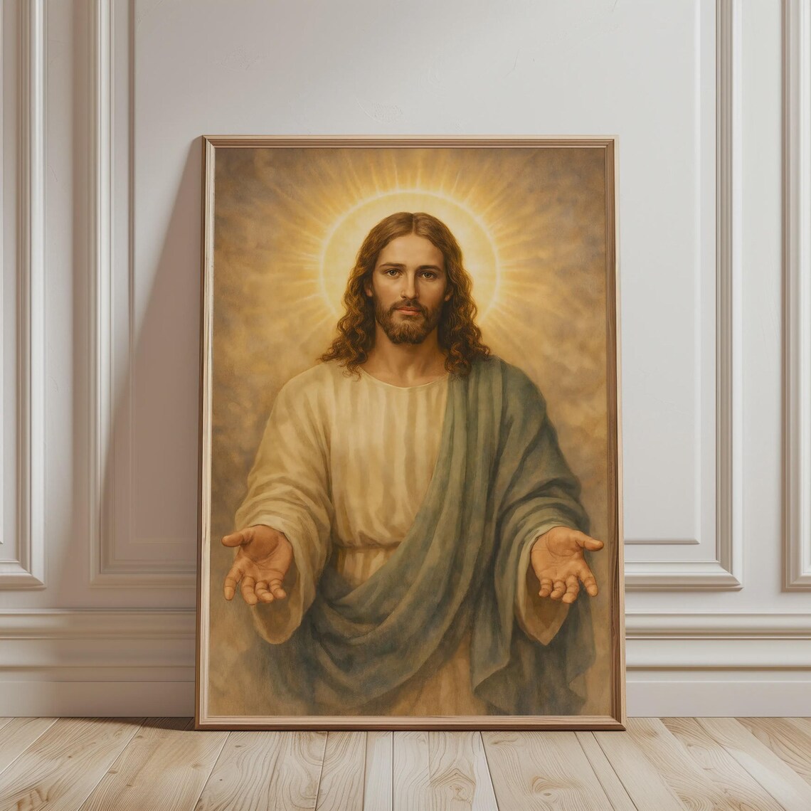 Christian Wall Art Vintage Jesus Print Religious Poster For Catholic Home Decor