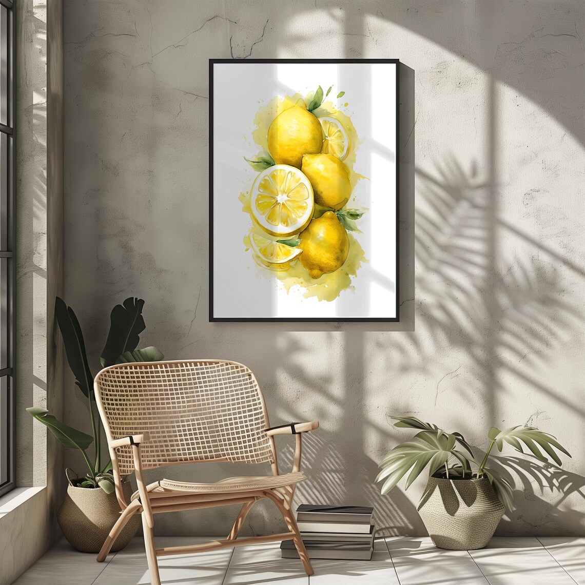 Lemon Art Print, Kitchen Dining Room Decor