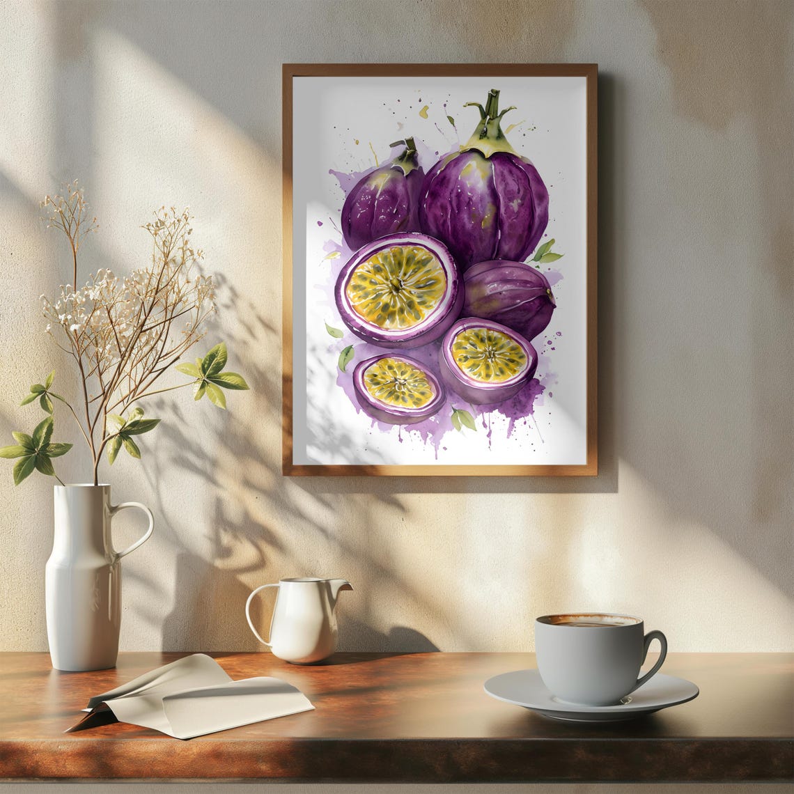 Passionfruit Art Print Unique Art Fresh Wall Art For Kitchen Dining Room Summery Fruit Poster Fruits Decor Fresh - Image 5